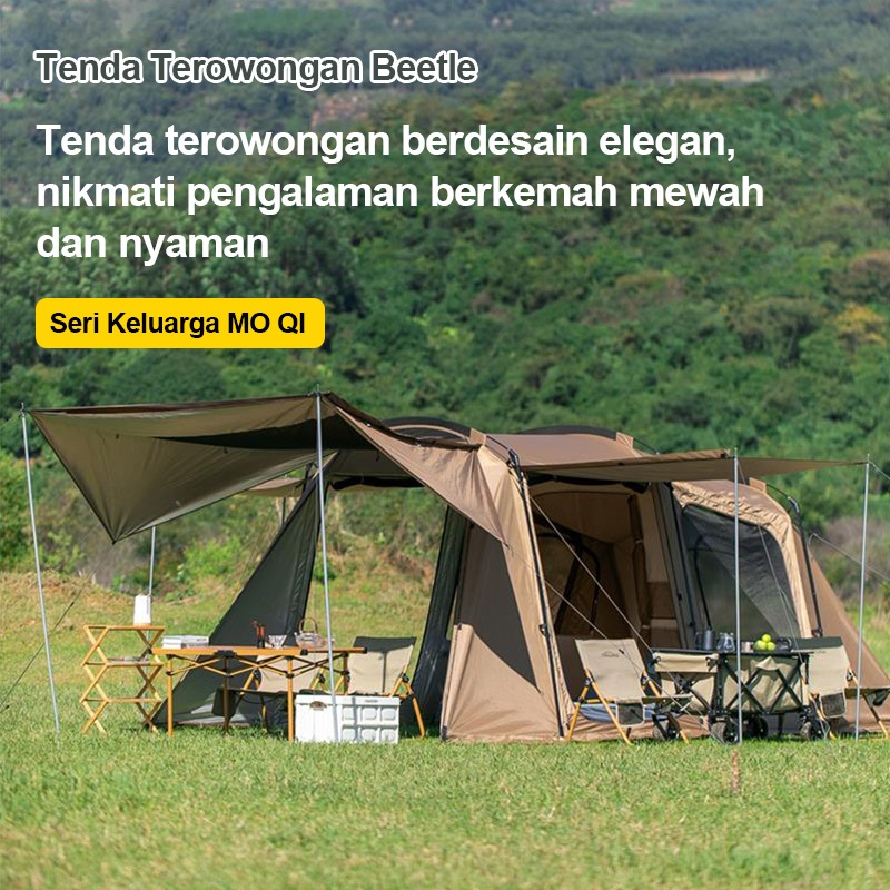 jfcabangsurabaya Tenda Camping  Kapasitas 8-12Orang Tunnel 4P Double Layer Waterproof Tent tenda tah