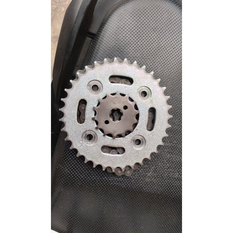 COPOTAN ORI Gir + Rantai MOTOR SUPRA 125, KHARISMA ORIGINAL SUNSTAR