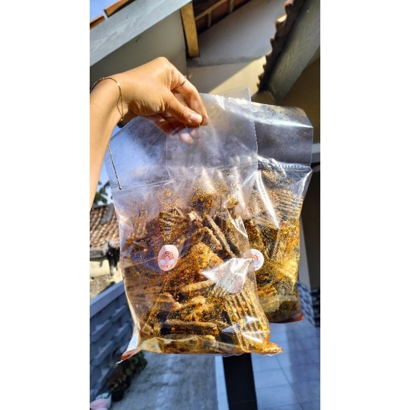 

Kerupuk asbes ( jengkol ) bantat kemasan 250gr 500gr 1kg