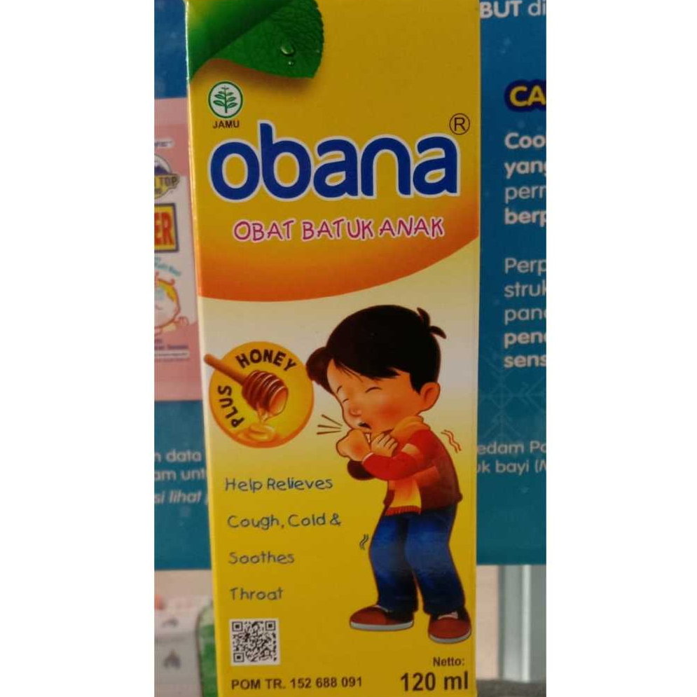 OBANA OBAT BATUK ANAK HERBAL IBAT BATUK DAN FLU ANAK OBAT MASUK ANGIN ANAK
