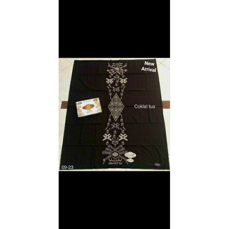 Sarung Abu Rifat Motif Polos Dobby Tumpal Kembang Motif Baru