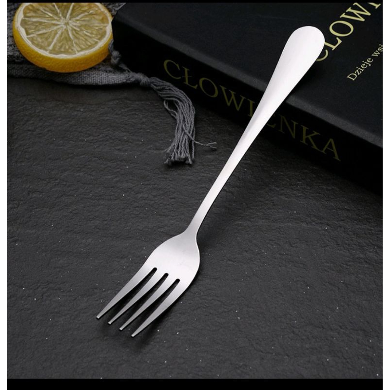 Sendok makan 1 lusin (12pcs) TEBAL / sendok makan dan garpu makan TEBAL / sendok caffe polos stainle