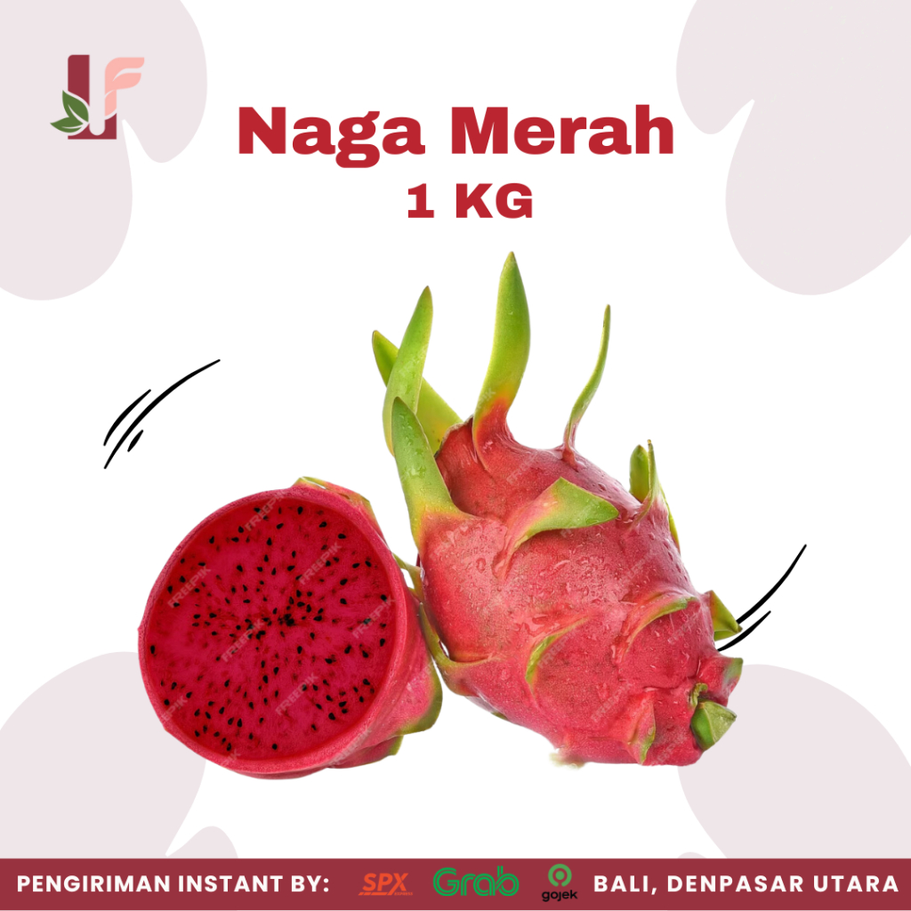 

Buah Naga Merah / Red Dragon Fruit 1 kg / Liran Farm