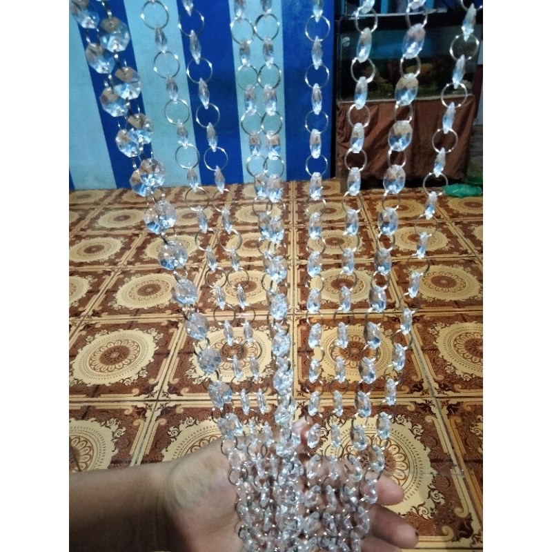 Tirai Kristal Akrilik (per 1 Untai) tirai dekorasi pengantin tirai hiasan rumah