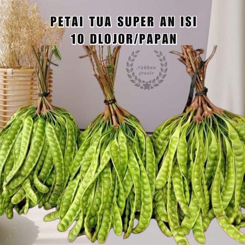 

PETAI SUPER TUA 1 IKAT ISI 5-10 LONJOR/PAPAN