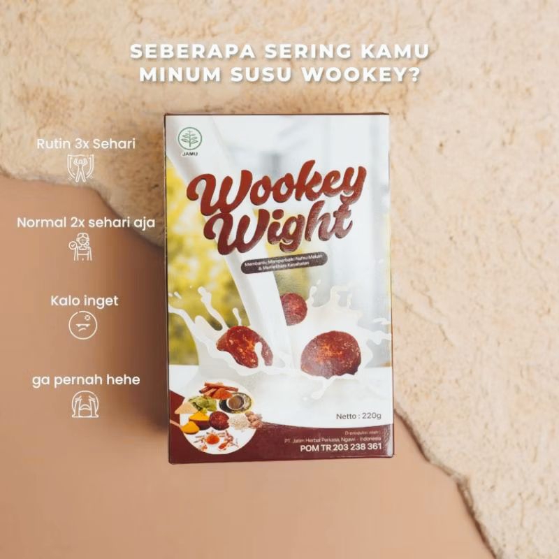 

Wookey Weight Susu Penambah Berat Badan Rasa Cokelat Original