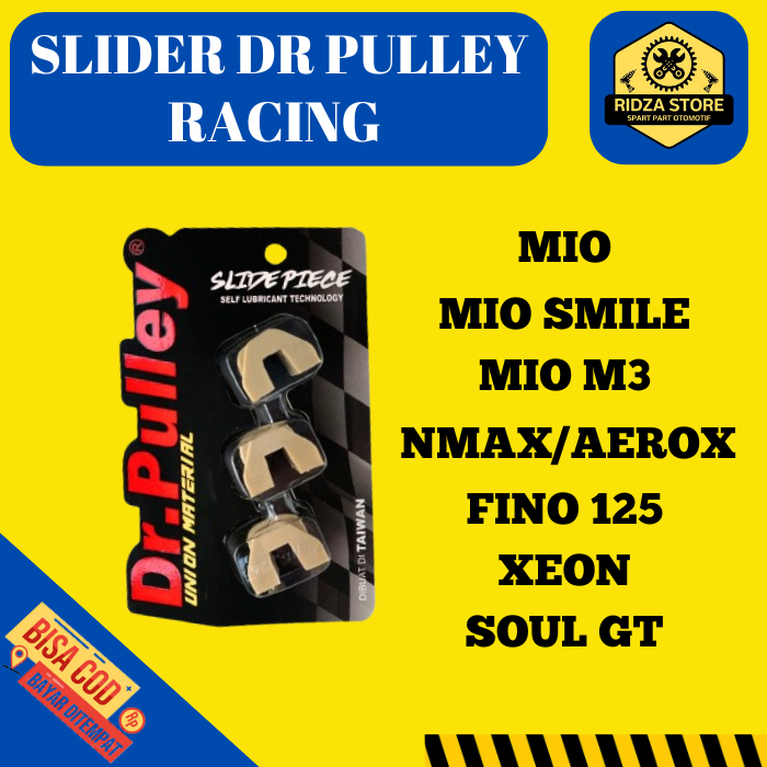 slider slide piece dr pulley yamaha mio/fino/xride/nmax/aerox/xeon original