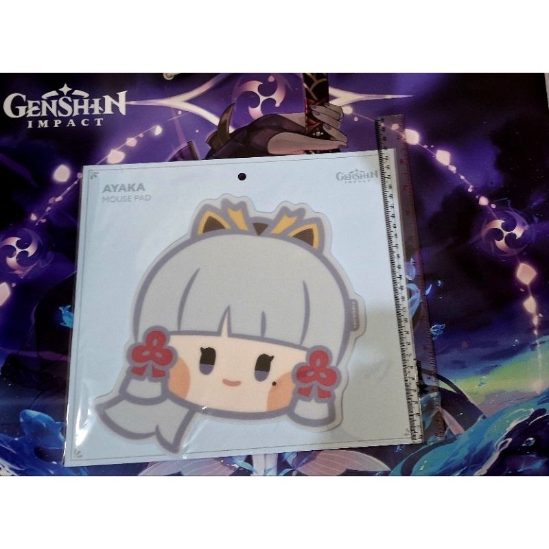 Mousepad Genshin impact Raiden shogun & Kamisato Ayaka ORI from genshin minini