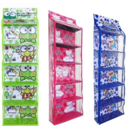 Rak Tas gantung Karakter Lucu Dan Cantik RAK MURAH RAK SET GANTUNG KARAKTER RAK SUSUN RAK KARAKTER