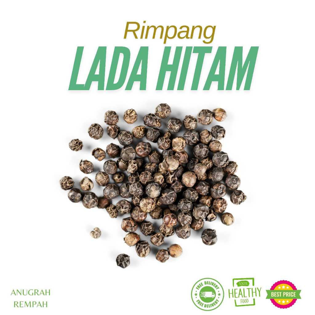 

Lada Hitam 250-500-1000 gram Anugrah Rempah