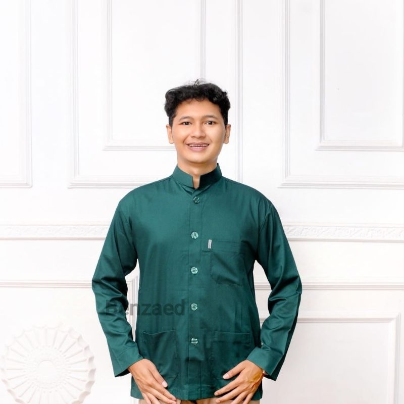 Baju Koko Haibah Benzaed/ Koko Al Kafi / Baju Koko Hijau Botol / Koko Habib / Koko Haibah Premium