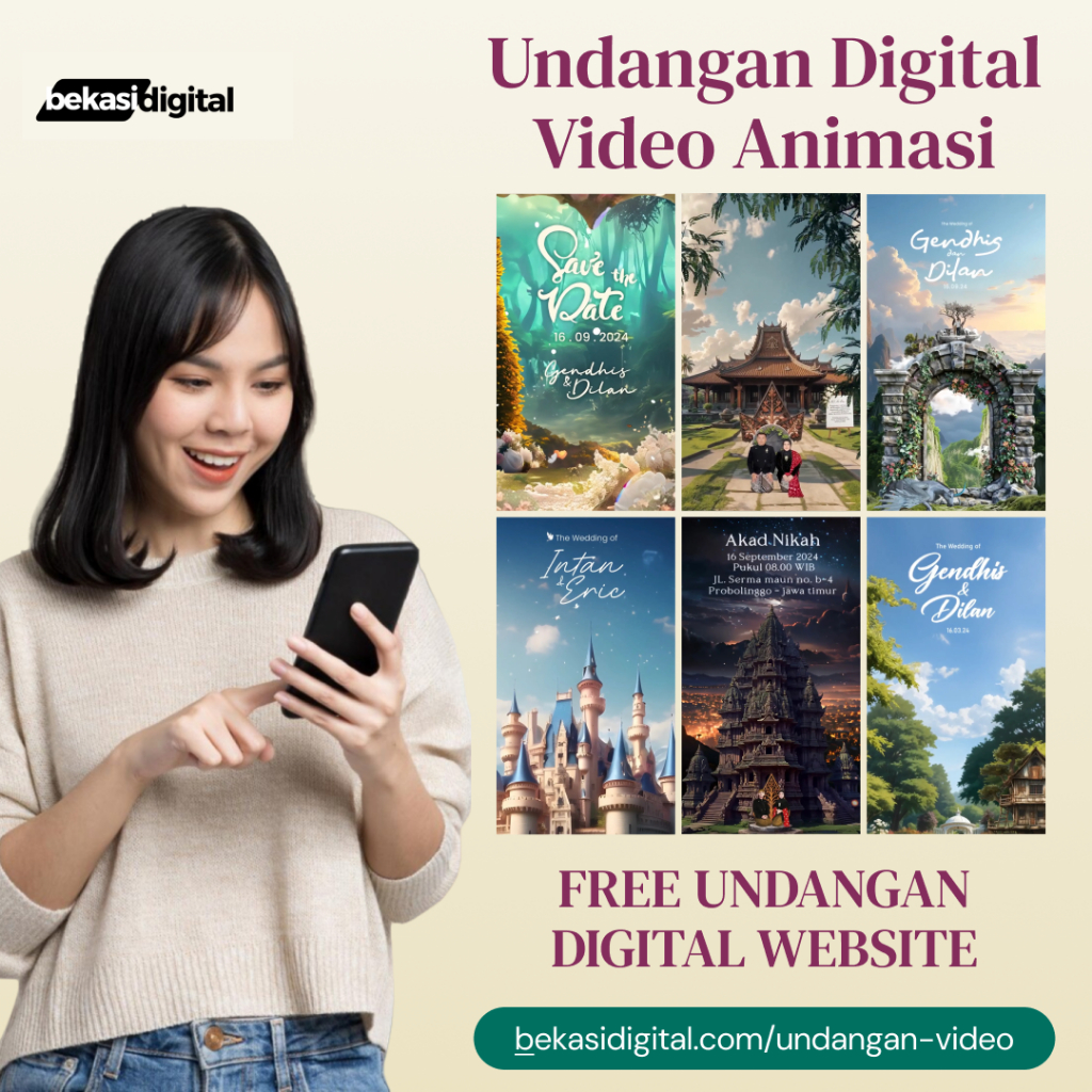 [Gratis Undangan Website] Undangan Digital Video Pernikahan Animasi 3D