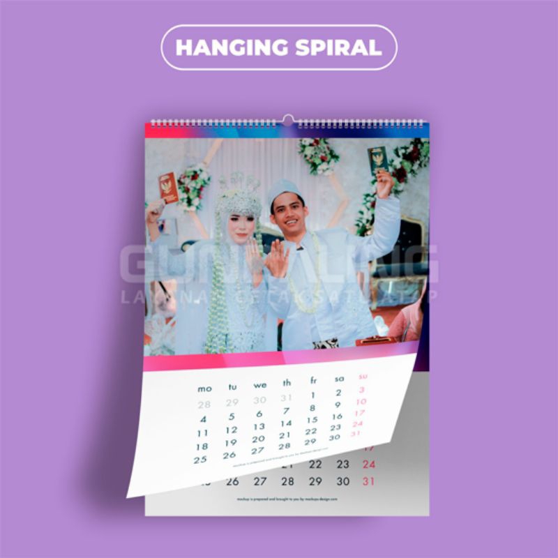 

Kalender Dinding isi 12 Lembar A3+ (32x48 cm) Hanging Spiral