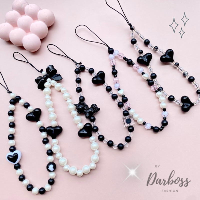 HTC-Strap HP MONOKROM/strap hitam putih / Strap Hitam / strap khusus hitam / Black series phone stra