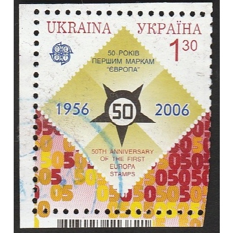 

KONDISI TERPOTONG PADA SISI KANAN KODE A 11147 SATU BUAH PRANGKO UKRAINA TEMA THE FIRST EUROPA STAMPS DENGAN KONDISI SUDAH ADA CAP