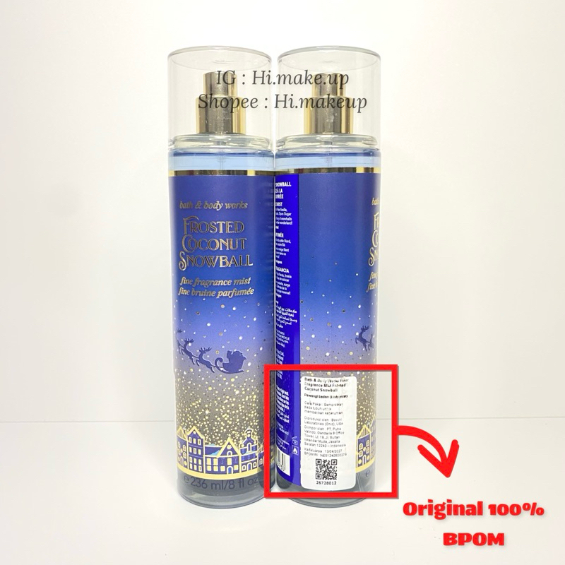 Bath & Body Works Frosted Coconut Snowball body mist