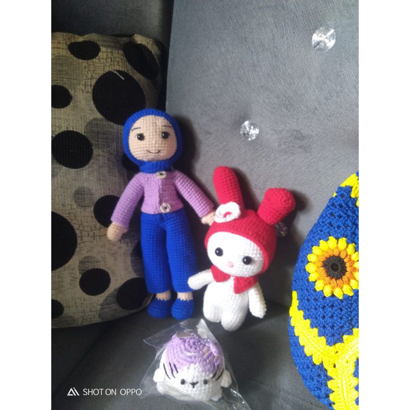 amigurumi Boneka rajut hijab custom