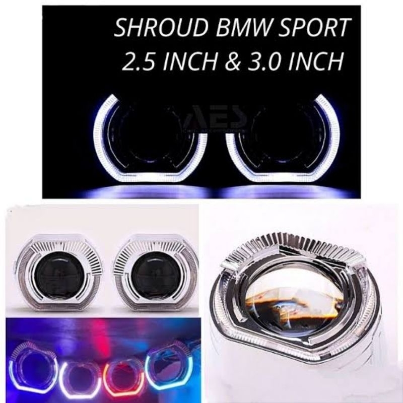 Shroud BMW Sport 3 INCH AES - Sepasang