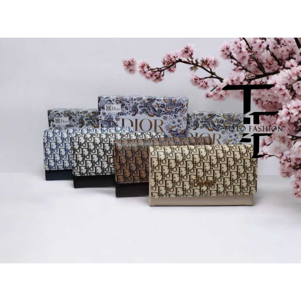 DOMPET DIOR HVO WANITA + FREE BOX