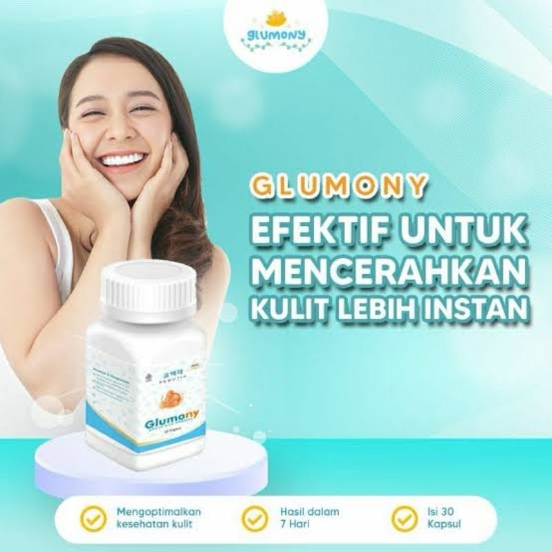 GLUMONY PEMUTIH BADAN/KULIT TERCEPAT GLUMONY WHITENING GLUTATHIONE