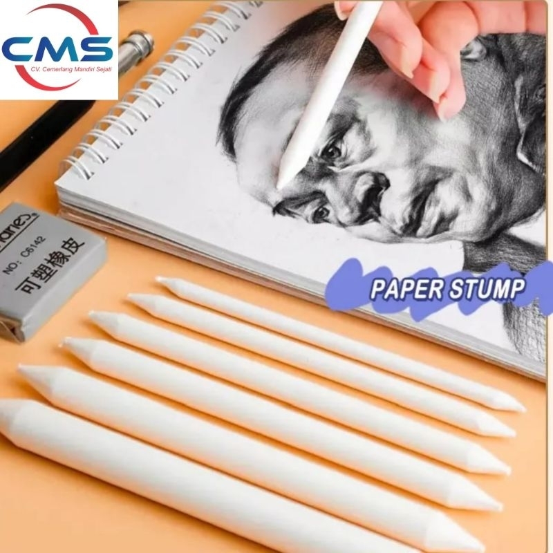 

Paper Stump Blending Set - Alat Esensial untuk Teknik Blending Sketsa isi 6 (CMS)