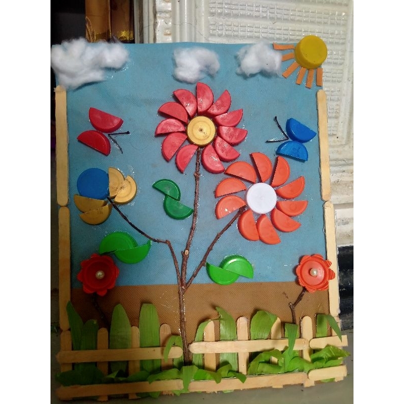 hiasan dinding tutup botol