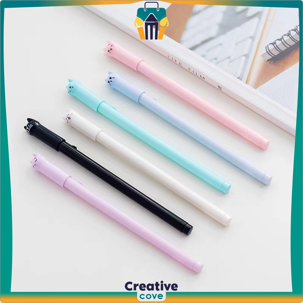 

Pena Unik Bolpen Motif Kucing Lucu Stationary Alat Tulis / Pulpen Gel Karakter Kartun Kucing Creative Cove A14