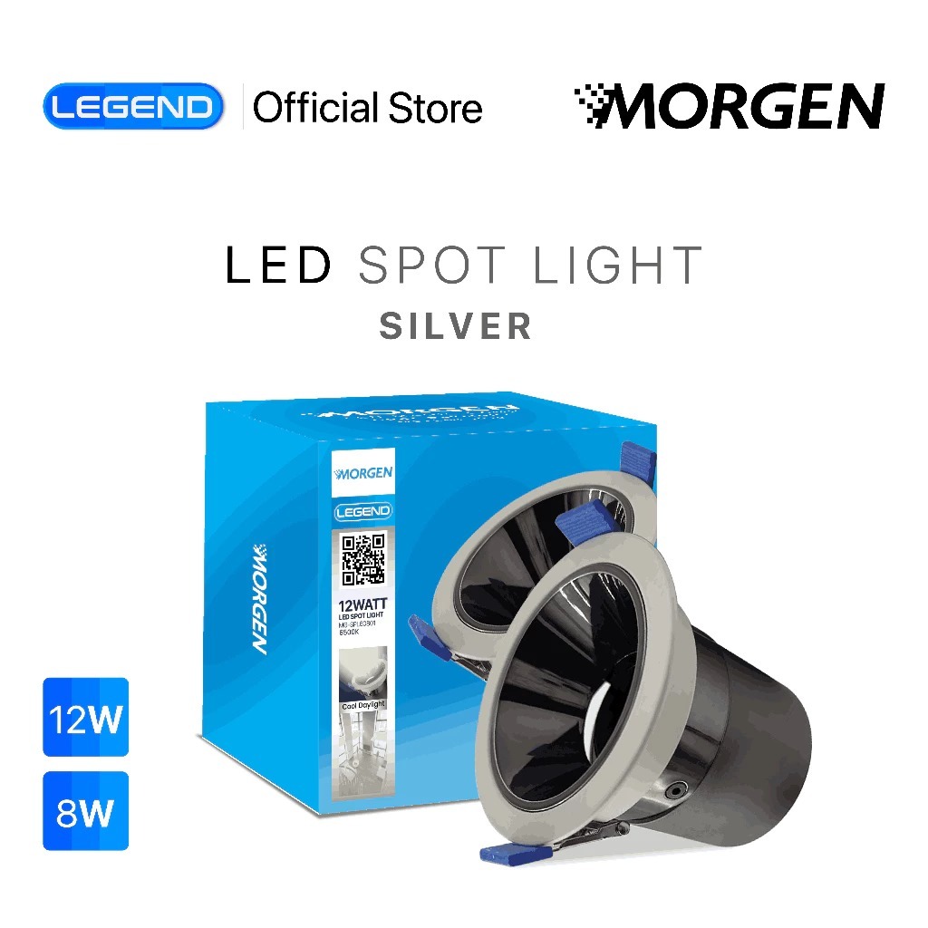 MORGEN - DOWNLIGHT LED SPOTLIGHT METAL MORGEN LEGEND SERIES 12W  / Antiglare Morgen / Downlight Anti