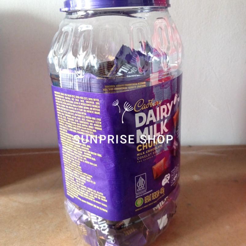 

Ukf5Pc6F4H (Kuliner.Kita) Cadbury Dairy Milk Chunks Cokelat Jar 405 Gram