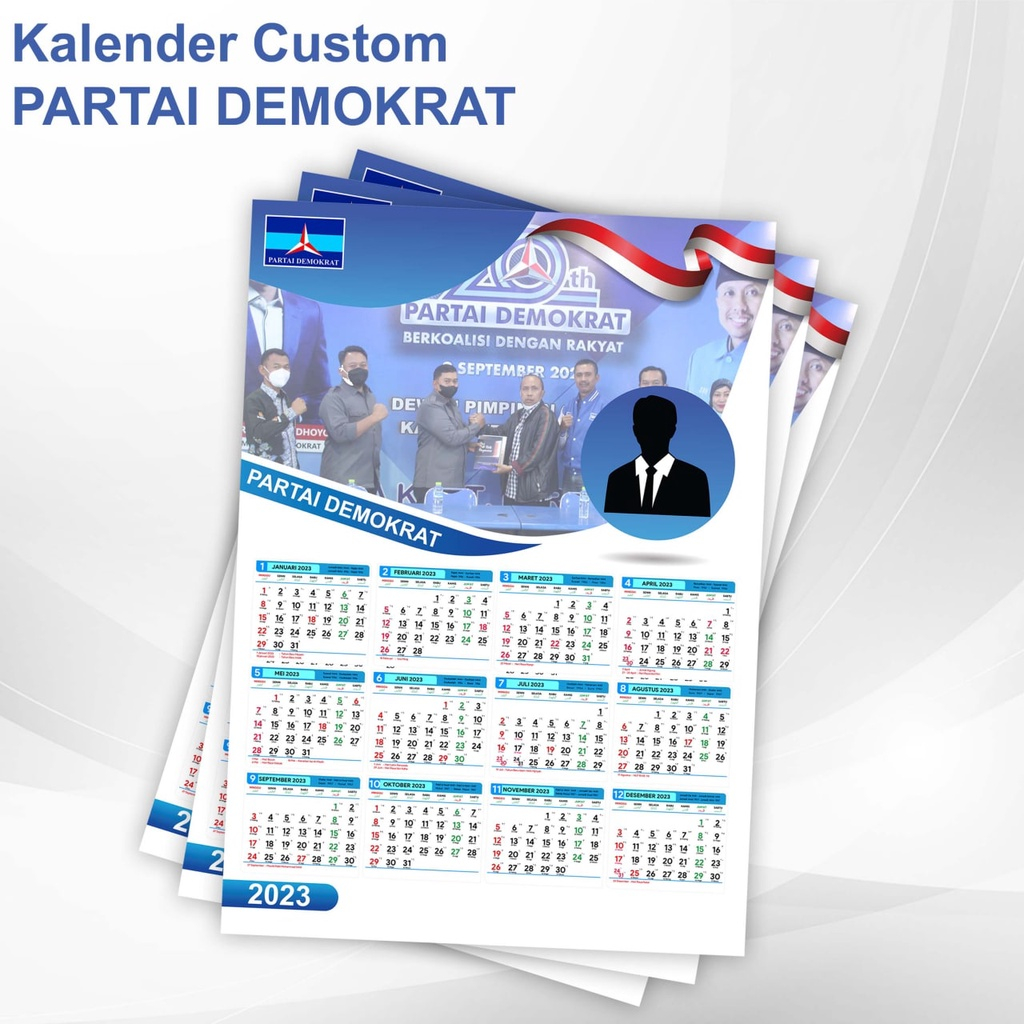 

kalender partai DEMOKRAT PDI NASDEM kelender murah custom gambar calex wilaya