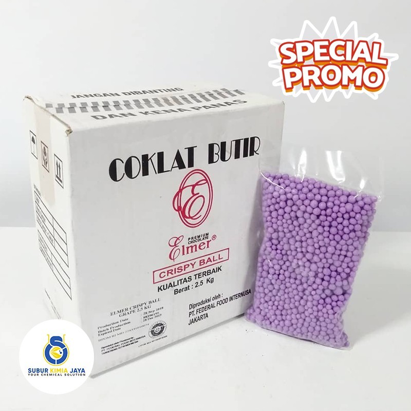 

PROMO! Elmer Crispy Ball Grape 2,5 Kg / Butiran Coklat