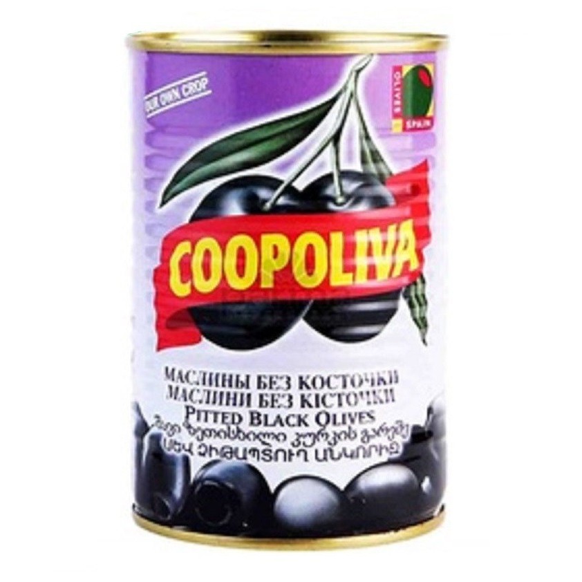 

buah zaitun hitam black pitted olives coopoliva 385