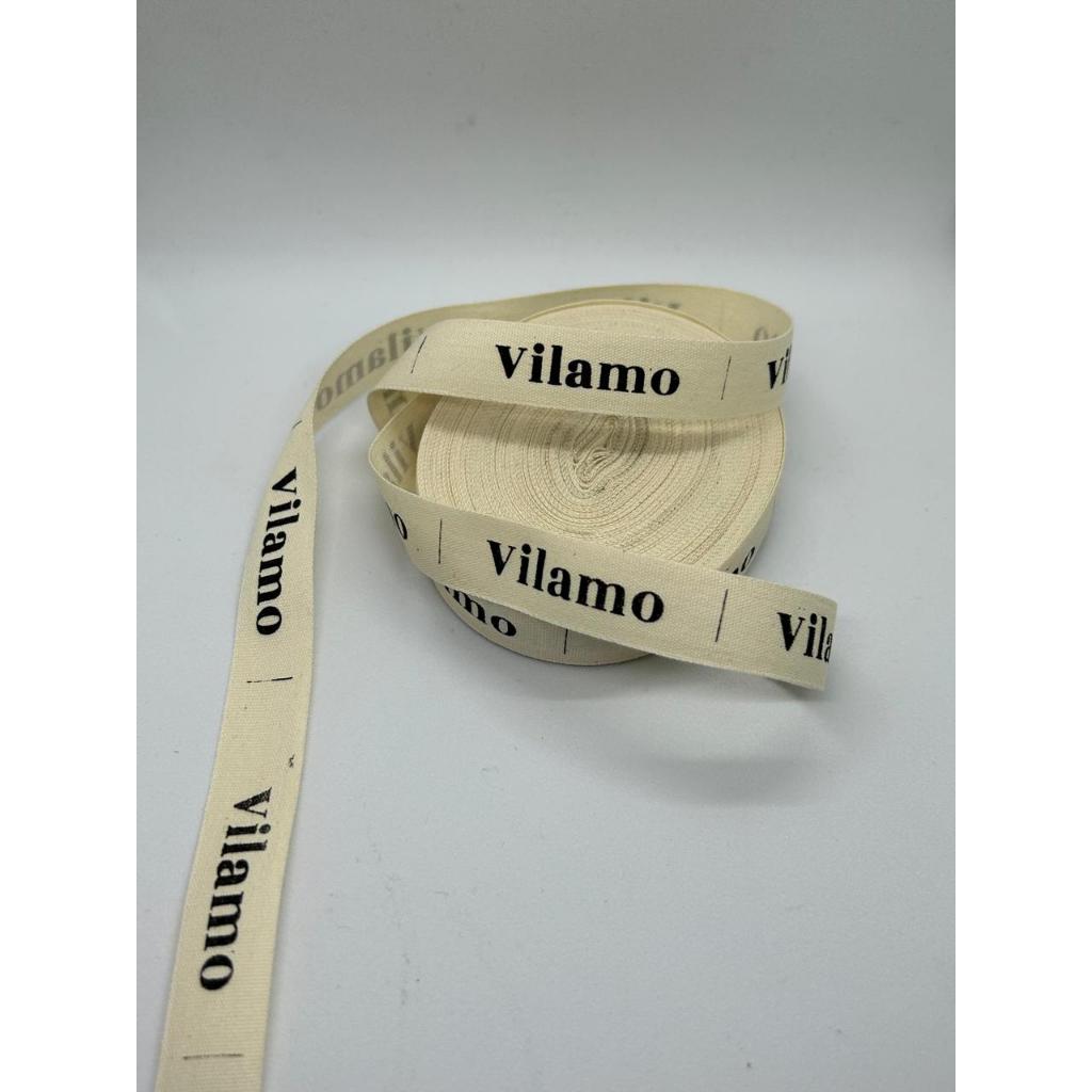 

(FREE DESIGN) Label Katun Premium1,5 cm/ Label Katun Import/ Label Baju/Label Tas 100 pcs