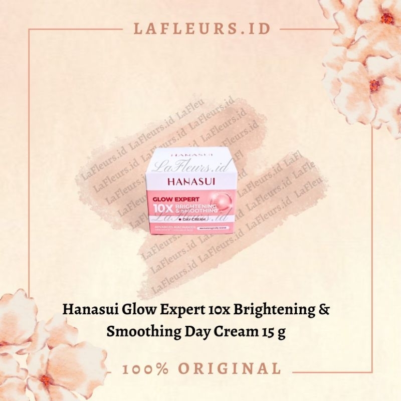 [100% ORIGINAL] Hanasui Glow Expert Day Cream 15g / Cream Pelembab Pencerah Wajah Siang Hanasui / Kr