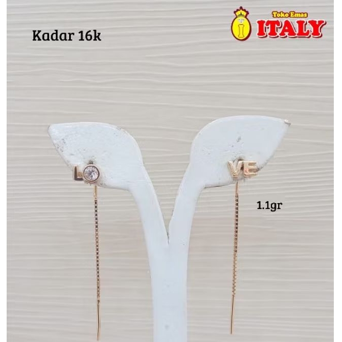 anting emas tua variasi panjang