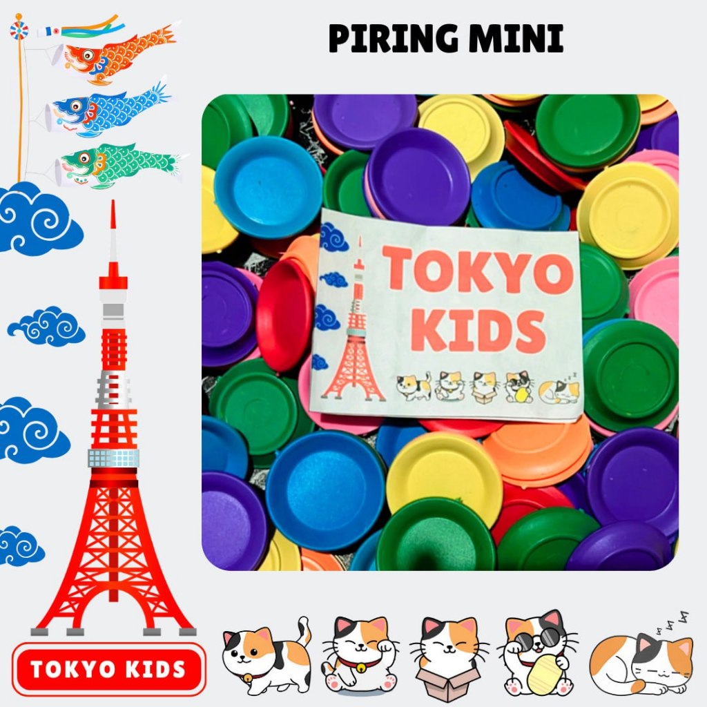 TokyoKidz piring mini mainan anak plastik