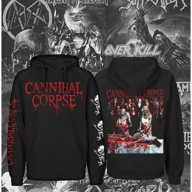 CANNIBAL CORPSE logo red butchered at birth - HOODIE