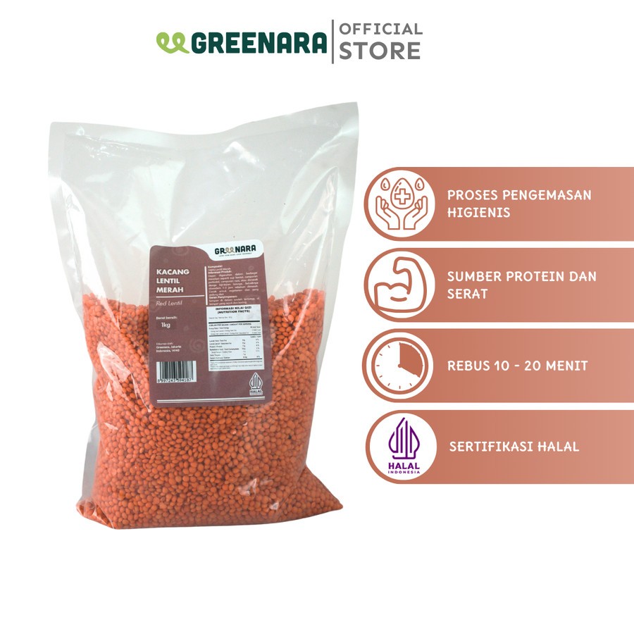 

Lentil Merah 1 Kg / Red Whole Lentils