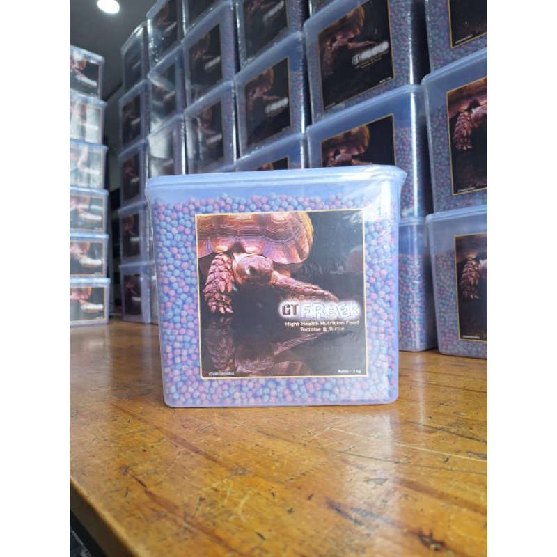 GTF 2KG pelet tortoise sulcata aldabra pardalis istar burmese pelet kura darat GT-freek