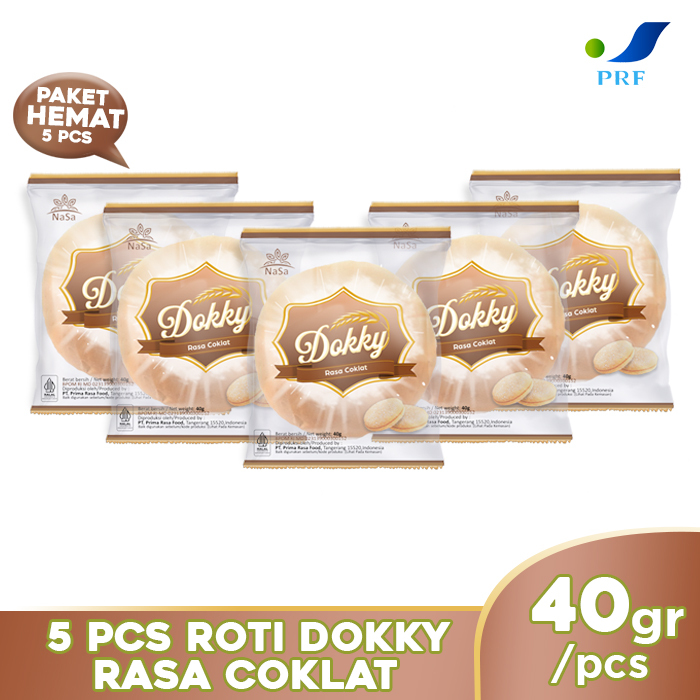 

Prima Rasa Food Roti Dokky - Paket 5 pcs - Rasa Coklat - Roti Panggang Viral - Roti Enak Halal