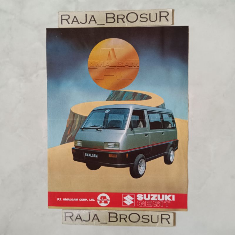 Poster brosur katalog iklan flyer jadul lawas Suzuki Carry Karoseri Amalgam