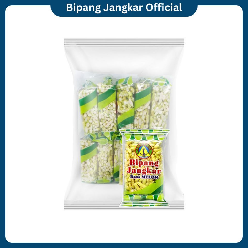 

BIPANG/JIPANG/PUFF RICE JANGKAR PASURUAN ANEKA BUAH RASA MELON ISI 10 PCS