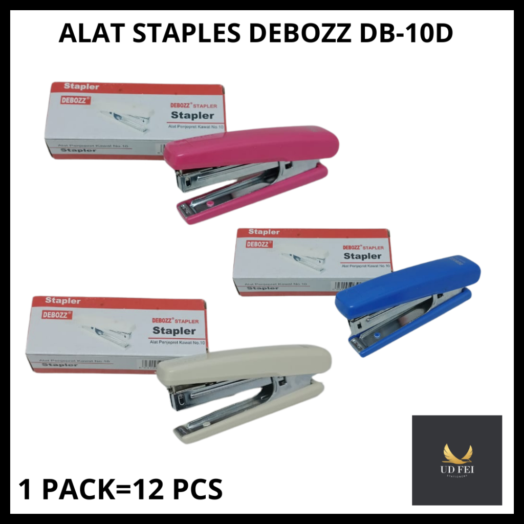 

(1 PACK = 12 PCS) Alat staples Kecil/ Stapler Debozz HD10D/ Alat Staples Debozz/ STAPLER DEBOZZ DB10D