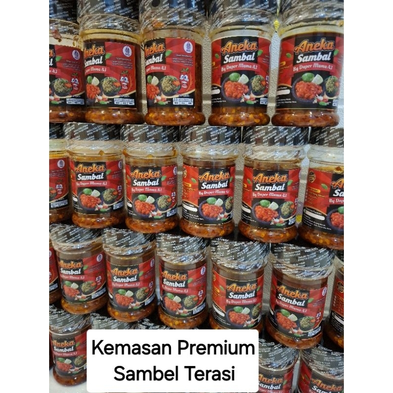 

sambel terasi kemasan 130 gr