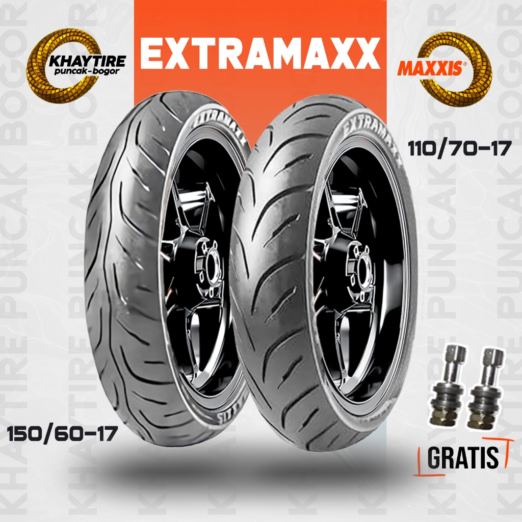 Paket Ban Tubles Motor Sport MAXXIS EXTRAMAXX 110/70 - 150/60 Ring 17