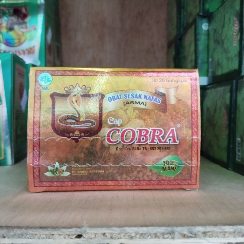 cobra jamu sesak nafas original isi 20