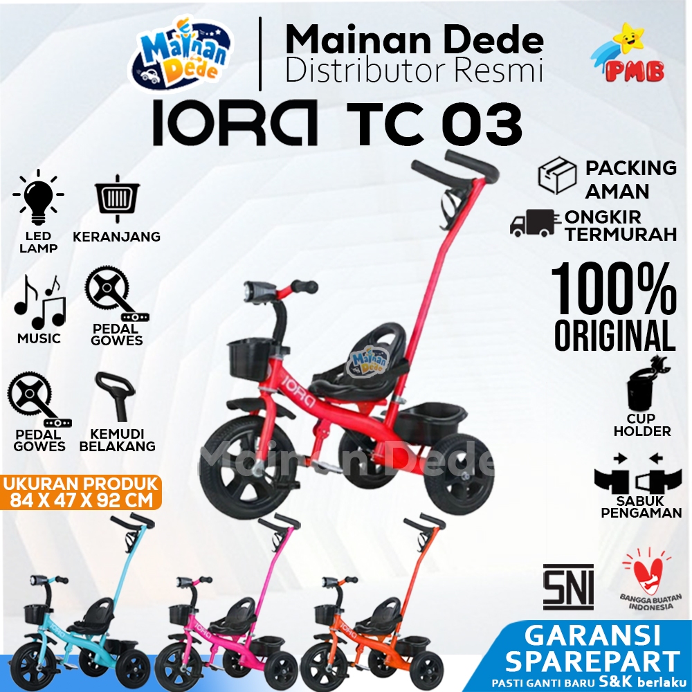 Sepeda Tiga Roda Anak PMB IORA TC 03 Tricycle TC-03 TC03
