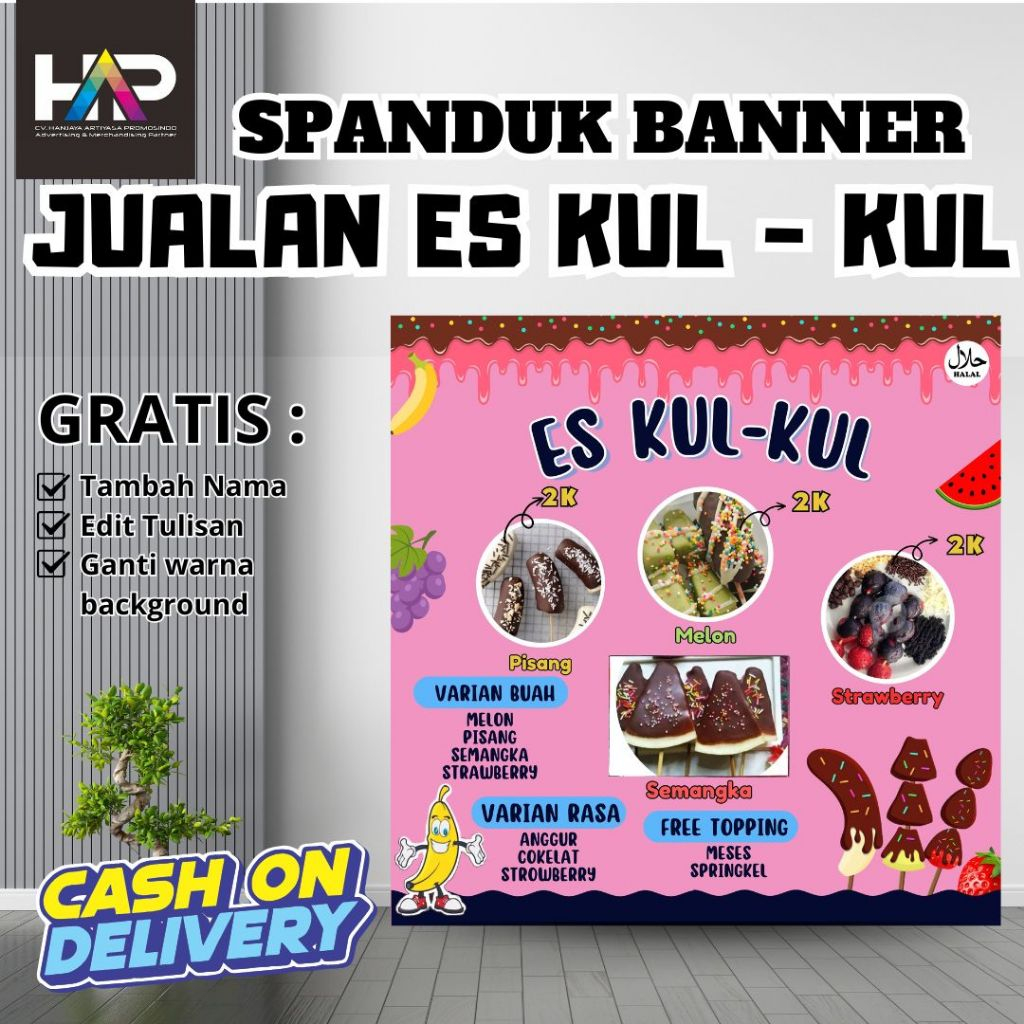 BANNER ES KUL KUL - TERLARIS
