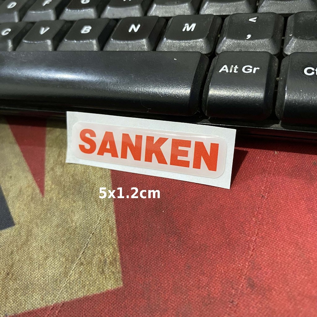 

Sticker Timbul Resin SANKEN Logo Stiker Lycal 3D Kecil Satuan