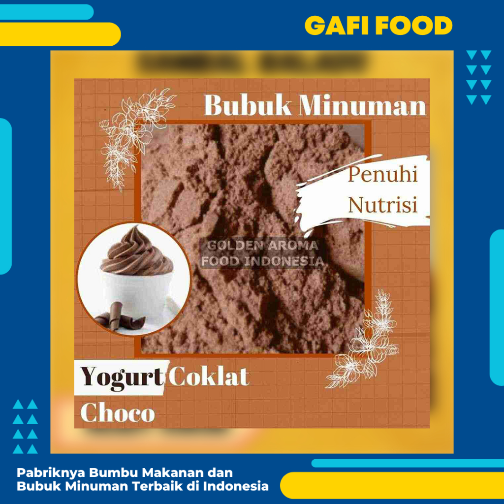 

Bubuk Yogurt Coklat Choco Premium 1 kg Supplier Bubuk Minuman Yogurt Instan Serbuk Es Yogurt GAFI